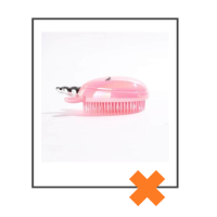 Haarborstel handmodel unicorn zalmroze